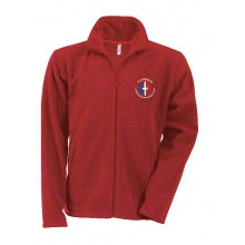 BLOUSON POLAIRE ROUGE MANCHES LONGUES MIXTE