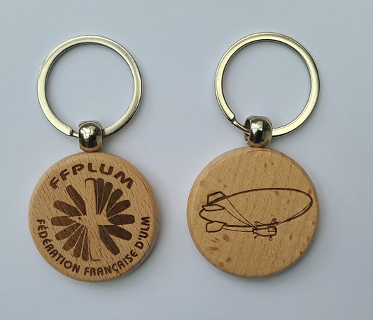 Porte-clés en bois - Aérostat