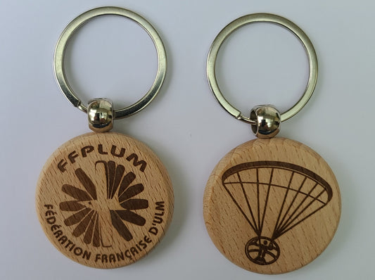 Porte-Clé en bois - Paramoteur